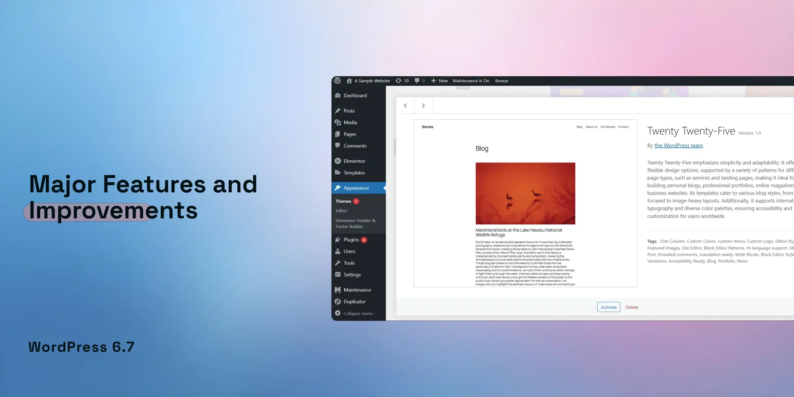 WORDPRESS 6.7 IMAGE