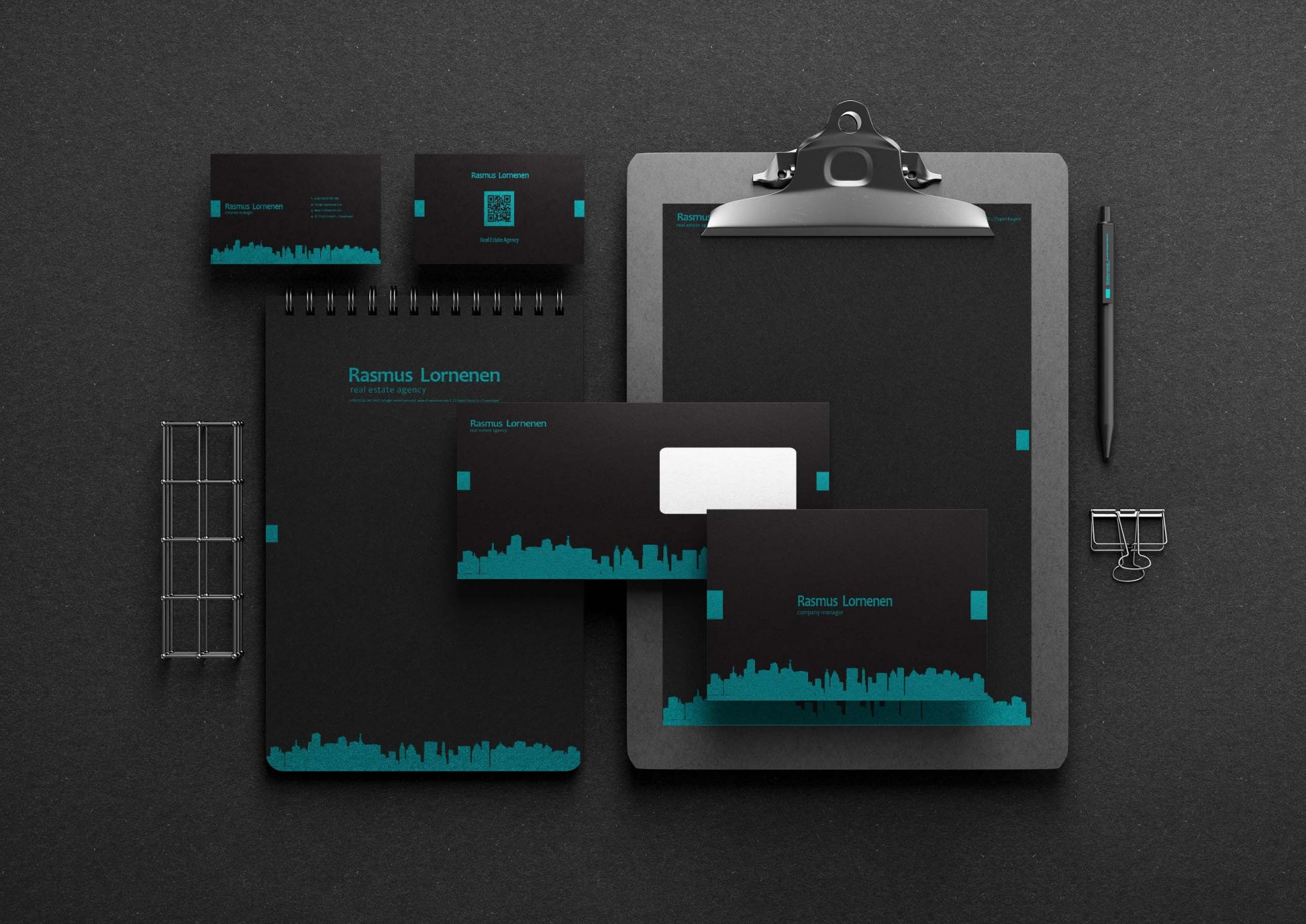 veetira web and graphic desig studio-image of business stationary items